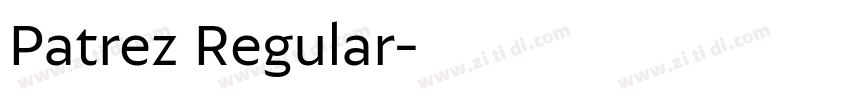 Patrez Regular字体转换